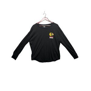 Chicago Blackhawks Womens Long Sleeved NHL Hockey Tee Shirt Medium